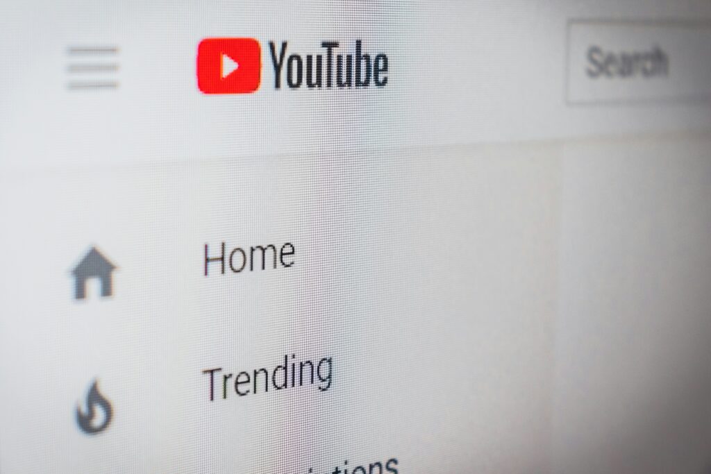 Image of youtube website - For creating passive income